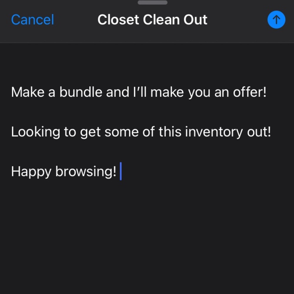Closet clean out!